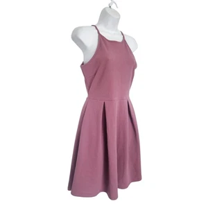 Vestido Patinador Haute Monde @ Forever 21 Fit n' Flare Talla Mediana Rosa Malva. - Imagen 1 de 10