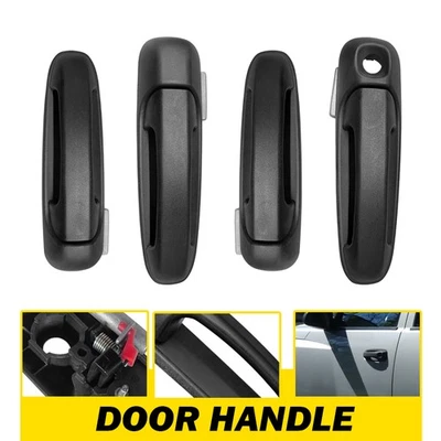 Manija de puerta delantera trasera izquierda derecha 4 piezas para Dodge 1500 2500 Ram 3500 2002-2009 Foto 1 de 4
