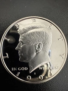 1991 S Kennedy Half Dollar Gem Cameo Clad Proof - Picture 1 of 3
