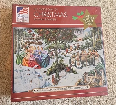 12 Days Of Christmas 1000 Piece Puzzle By Great American Puzzle Factory NEW - Image 1 of 3