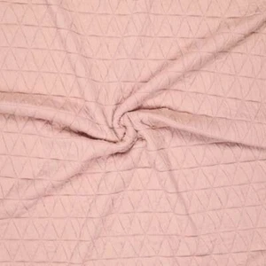 Jersey Jacquard Acolchado Triángulo - Rosa Pálido 092 - Tela Costura Artesanal - Imagen 1 de 6