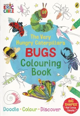 BUGS COLOURING BOOK, THE VERY HUNGRY CATERPILLAR, A4 PAPERBACK - Image 1 of 2