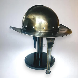 Conquistador Style Helmet With Hammered Finish | Medieval Replica Armor - Picture 1 of 10
