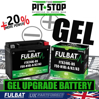 GEL UPGRADE BATTERY for Harley Davidson FLT 1340 Tour Glide (80-85) - FTX24HL - Image 1 of 4