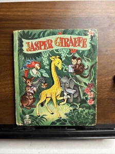 Vintage 1949 Tell-A-Tale Book "Jasper Giraffe" #898 Whitman Publishing BK144 - Picture 1 of 3