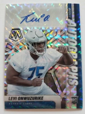 2021 Panini Mosaic Rookie Autographs Levi Onwuzurike Detroit Lions Prizm RA-100  - Image 1 of 2
