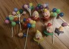 Vintage Clown and Balloons Cake Toppers Wilton