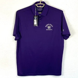 Weber State Wildcats Under Armour HeatGear Men's Purple L Large Polo Shirt - Picture 1 of 10
