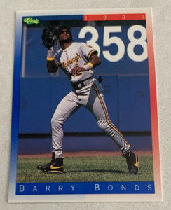 MLB BARRY BONDS Pittsburgh Pirates 1992 Classic II Baseball Trading CARD #T70