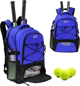 Tennis Bag Tennis Backpack for Men Women-Large Tennis Racket Bag Blue - Picture 1 of 12