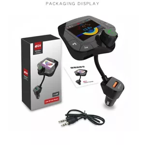 Bluetooth Auto FM Transmitter MP3 Player Hands free Radio Adapter USB Charger - Afbeelding 1 van 11