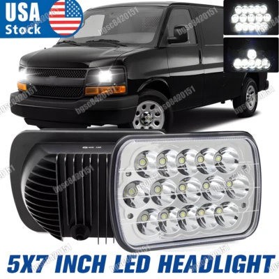 Faro LED alto/bajo DRL 1 pieza para camioneta de carga Chevy Express 1500 2500 3500 7x6 5x7 Foto 1 de 4