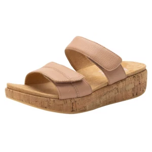 Alegria Womens Mena Leather Slide Sandals - Mauve Mist NEW - Picture 1 of 6