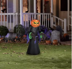 Razziatore zucca 3,5' Halloween gonfiabile di Gemmy - Foto 1 di 1