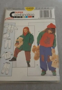 burda 4468 Girls' Jacket, Top, Shorts and Pants 4, 6, 8, 10, 12 Sewing Pattern - Picture 1 of 2