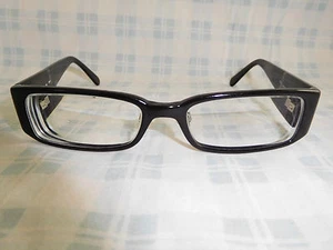 Konishi Japan KZ766 Brille Eyeglass Sonnenbrille Gestell Chunky Rechteckig Schwarz - Bild 1 von 8