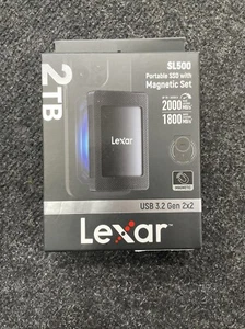BRAND NEW SEALED Lexar SL500M 2TB Portable SSD With Magnetic-Set Gen 2x2 2000MB - Picture 1 of 4
