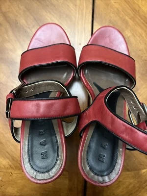 Marni Red Women’s Heels Size 38 - Image 1 of 4