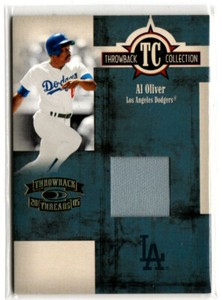 2005 Donruss Throwback Threads Baseball Al Oliver JERSEY DODGERS 132/250