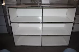 USM Haller Regal Sideboard Highboard Bücherregal 6 Fächer weiss Raumteiler TOP - Bild 1 von 1