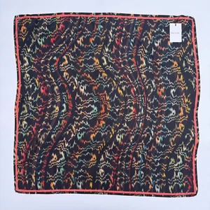 PAUL SMITH Swirl Stripe Animal Print 100% Silk Square Scarf Shawl | 96cm x 96cm - Picture 1 of 6