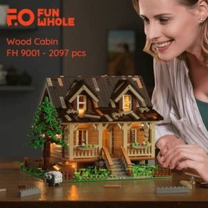 Fun Whole FH9001 Wood Cabin beleuchtete Waldhütte