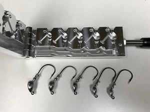 Freshwater Standup -6 jig mold 1/4, 3/8, 1/2, 5/8, 3/4oz 32786 Weedless - Picture 1 of 7