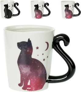 COLOR CHANGING CAT  GIFT MUG Heat-Reactive Sturdy Durable Pet Lover Gift 12oz - Picture 1 of 9
