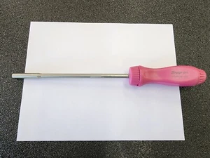 Snap-on Tools NEW PEARL PINK Hard Grip 8" Shaft Ratcheting Screwdriver SSDMR8APP - Bild 1 von 10
