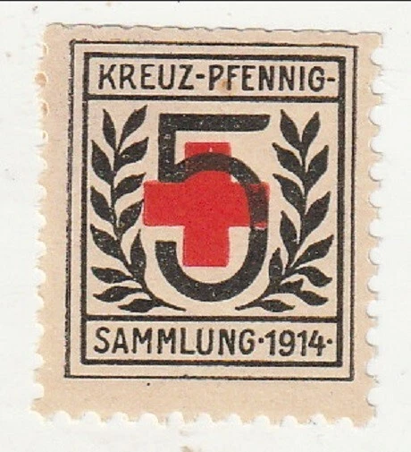 Germany - Red Cross, Red Cross Pfennig Collection 5pf (new design) 1914(M) - Image 1 of 1