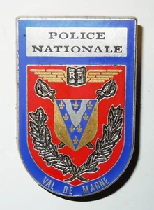 INSIGNE POLICE NATIONALE DU VAL DE MARNE - Delsart - OBSOLETE POUR COLLECTION - Photo 1/2