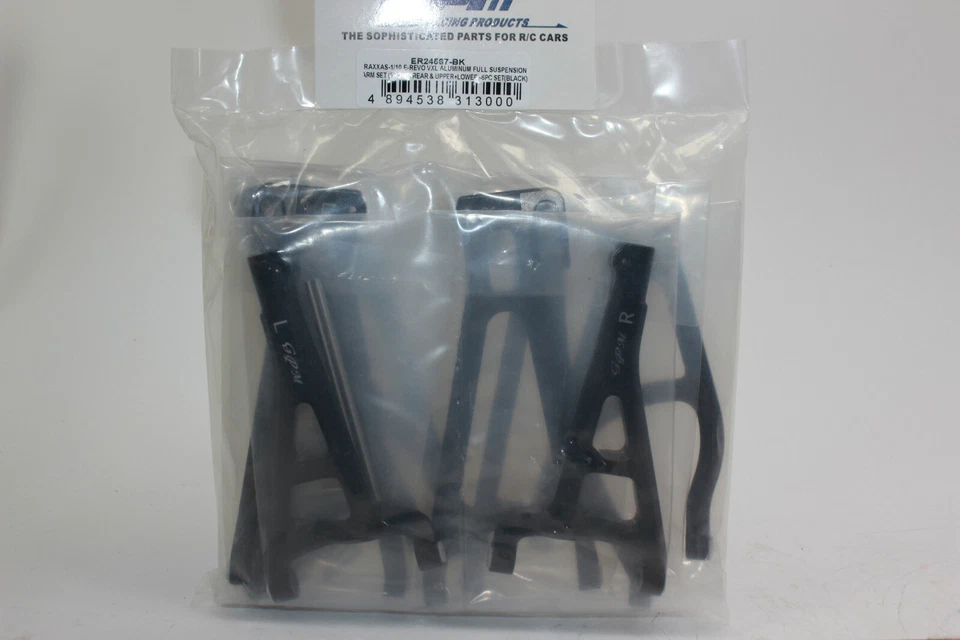 GPM ER 24567 BK schwarz Alu Querlenker Set komplett schwarz  E-Revo VXL 2.0 - Bild 1 von 4