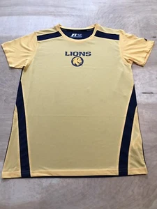 Russell Athletic T-Shirt Boys Sports Size XL (14-16 Yellow/Black - Picture 1 of 8