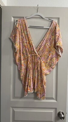 Victoria's Secret кафтан богемное пейсли плавать прикрытие размер XS фестиваль вибрации - Изображение 1 из 4