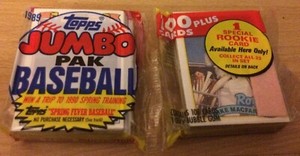 1989 Topps Jumbo Pack Paul Gibson Rookie Mike MacFarlane Mike Davis Dennis Lamp