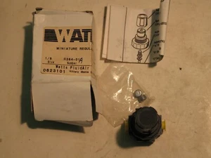 REGOLATORE MINIATURA NUOVO CON SCATOLA WATT FLUIDEAIR R384-01A 0-25PSI 1/8 NPT CON CALIBRO P6208 - Foto 1 di 7