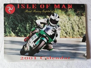 2001 Isle of Man TT Kalender Rutter Jefferies Dunlop Locker Duffus McCallen - Bild 1 von 3