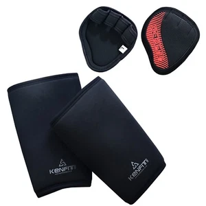 Kenfit Neopren Ellenbogen Ärmel & Handgriffe Combo Gewichtheben und Fitnesstraining - Bild 1 von 6