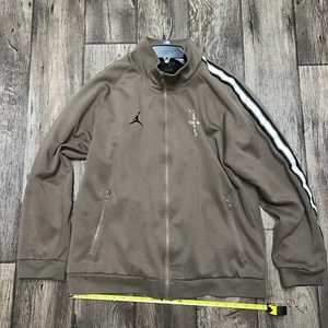 Large Nike Travis Scott Cactus Jack MJ Track Jacket Authentic Palomino Brown - Picture 1 of 12