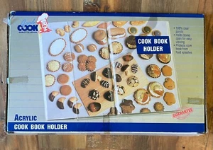 COOKBOOK HOLDER - ACRYLIC - PREVENT PAGE SPLATTERS - Picture 1 of 2