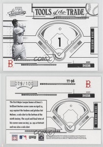 2005 Playoff Absolute Memorabilia Tools of the Trade Black /100 Bobby Doerr HOF