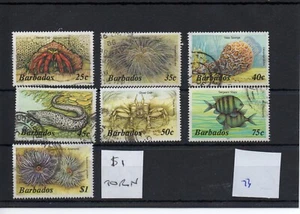 Barbados - Elizabeth - (73) 1985 Definitive selection - used - SG Cat £5 - Picture 1 of 1