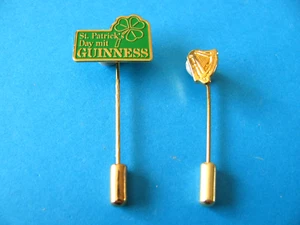 2, Guinness Stick Pin Badges, Metal. VGC, Unused. - Picture 1 of 5