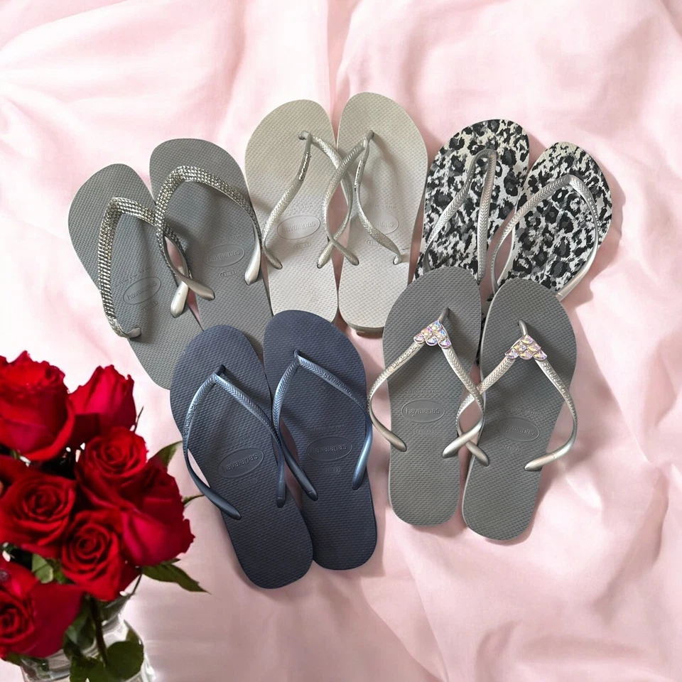 OFERTA HAVAIANAS Lote 5 Chanclas Estrás Brillo Leopardo Piedras Preciosas 41-42 11 Foto 1 de 4