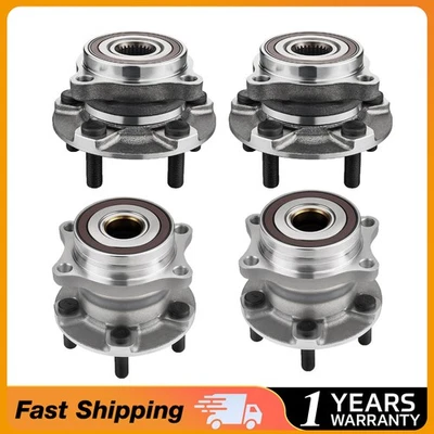 4pcs Front and Rear Wheel Bearing Hubs for 2008-2013 Subaru Impreza 4-Door 2.5L - Image 1 of 4