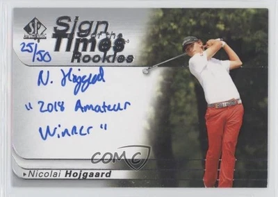 2021 SP Authentic Inscriptions /50 Nicolai Hojgaard 2018 Amatuer Winner Auto RC - Image 1 of 2