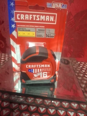 Craftsman 16 Ft. Compact Easy Grip Tape Measure 13 Ft Reach Easy Read - Image 1 of 3