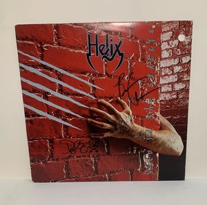 Helix Autographed Wild In The Streets Signed Vinyl Record Lp Brian Vollmer - Picture 1 of 2