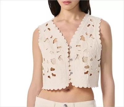 rag & bone Coralie Floral Cut-Out Vest - XS, BRAND NEW w/tags - Image 1 of 3