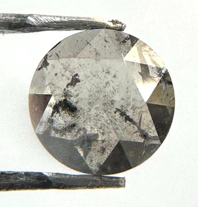 0.82CT Lab Grown diamond Salt and pepper diamond Round rose cut diamond for Ring - Picture 1 of 11